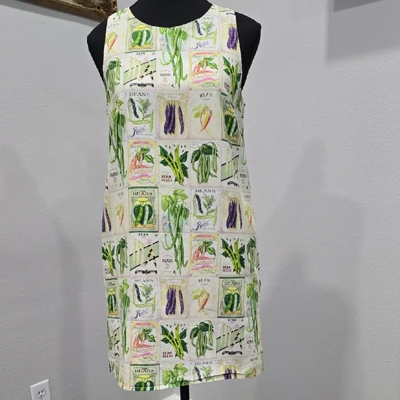 Rachel Antonoff Lola Mini Dress in the "Especially The Beans" Print, Pockets - Picture 3 of 16
